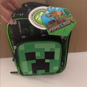Bioworld Green and Black Minecraft Bag